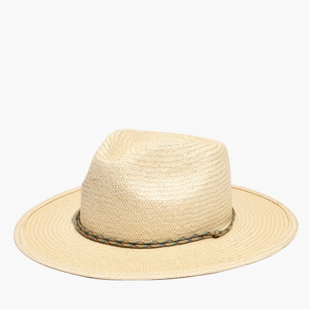 Madewell Paracord Stampede-Strap Raffia Hat - Blonde Straw